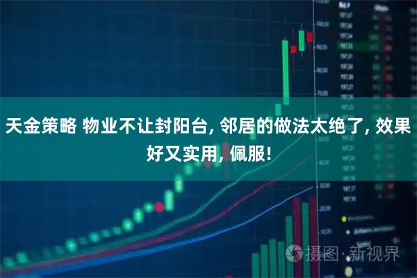 天金策略 物业不让封阳台, 邻居的做法太绝了, 效果好又实用, 佩服!